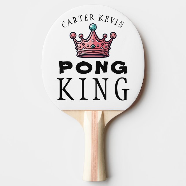 Raquete De Ping Pong Personalizado Editável (Frente)