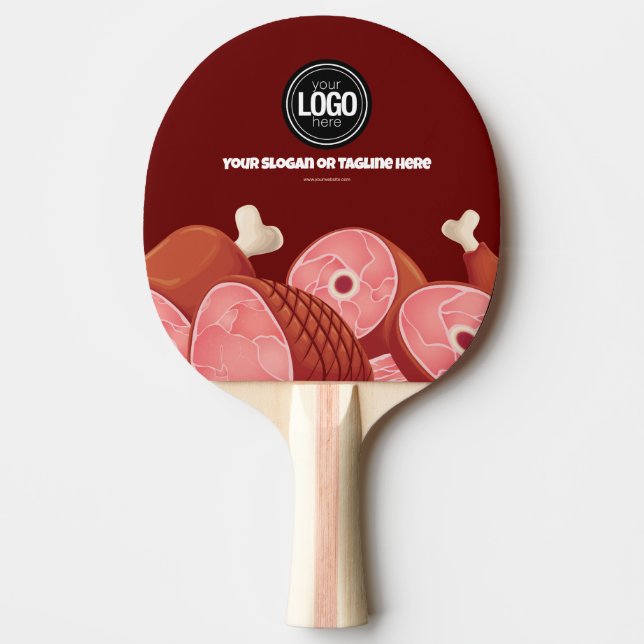Raquete De Ping Pong Personalizar empresa | Compro Butcher (Frente)