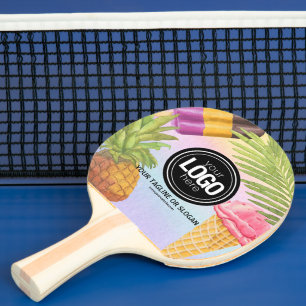 Raquete De Ping Pong Personalizar o tema do sorvete de cor d'água artís