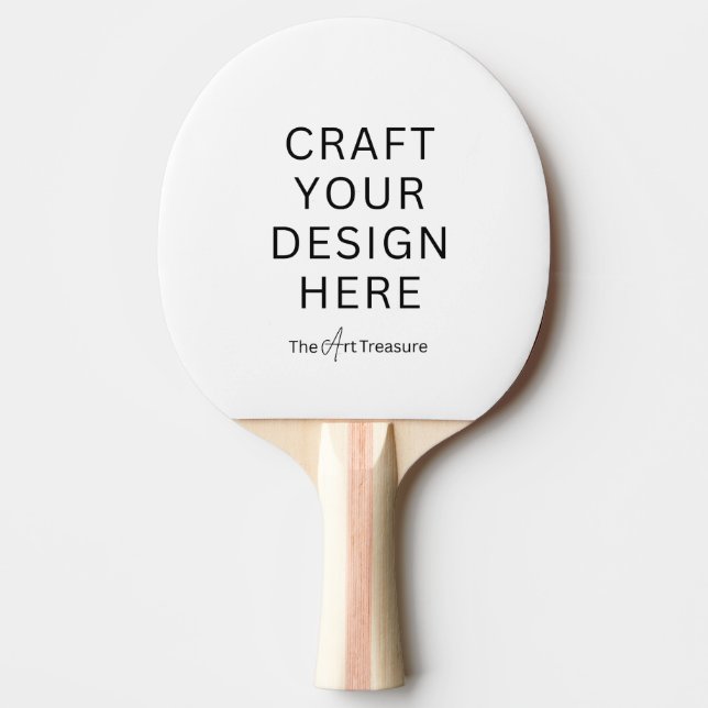 Raquete De Ping Pong Personalize Custom  – Add Your Design Here  (Frente)
