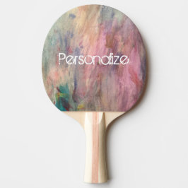 Raquete De Ping Pong Personalize esta confusão abstrata da aguarela