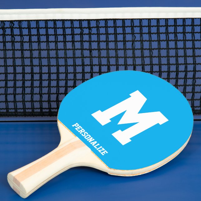 Raquete De Ping Pong Personalized blue ping pong table tennis paddle (Insitu)