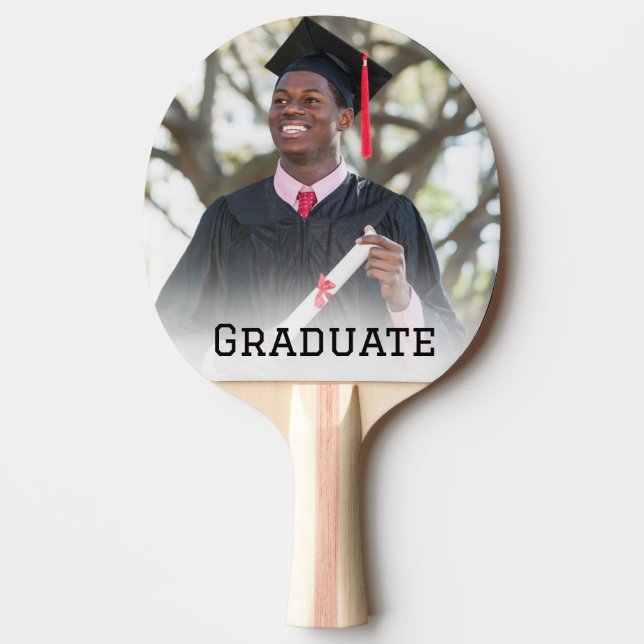 Raquete De Ping Pong Personalized Graduation Photo Keepsake Memory Gift (Frente)