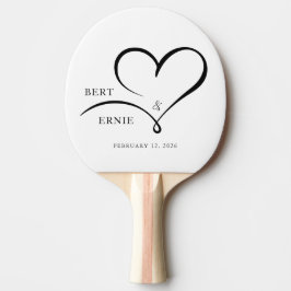 Raquete De Ping Pong Personalized Ping Pong Paddle Wedding Custom Text