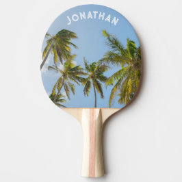 Raquete De Ping Pong Personalized Tropical Palm tree