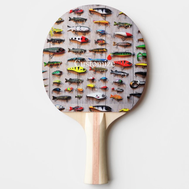 Raquete De Ping Pong Pesca Clássica Arrasta Thunder_Cove (Frente)