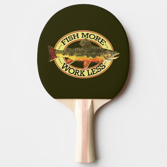 Raquete De Ping Pong Pesca com moscas (Frente)