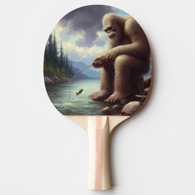 Raquete De Ping Pong Pesca com Pé-Grande (Frente)