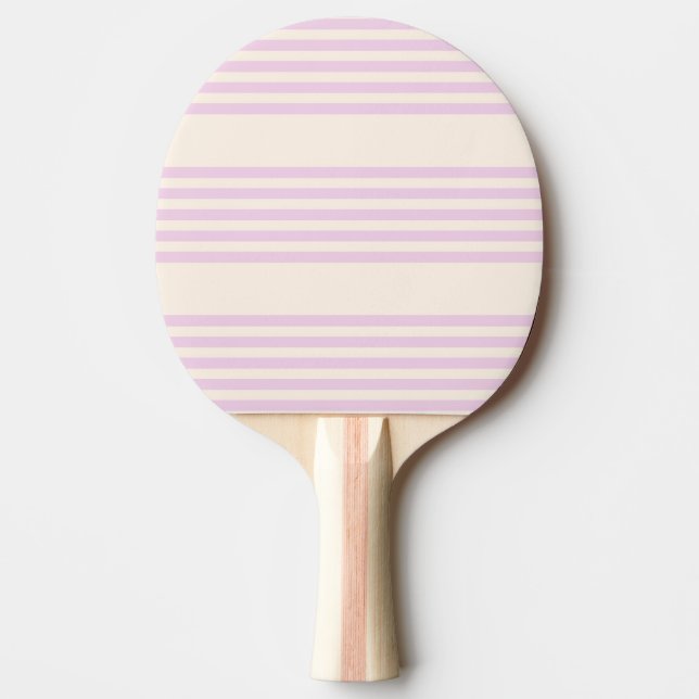 Raquete De Ping Pong Pêssegos e creme com cinco faixas (Frente)