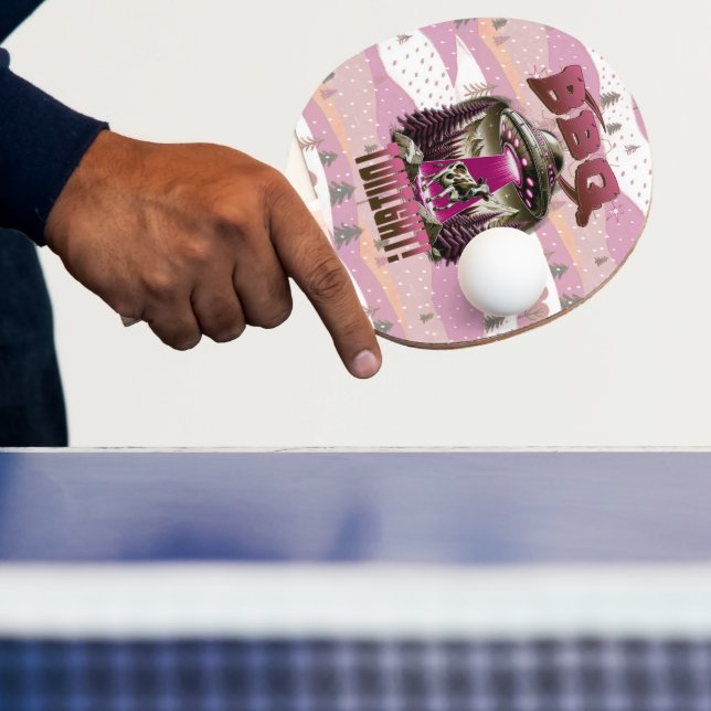 Raquete De Ping Pong Piada de rapto de CHURRASCO alienígena (Insitu)