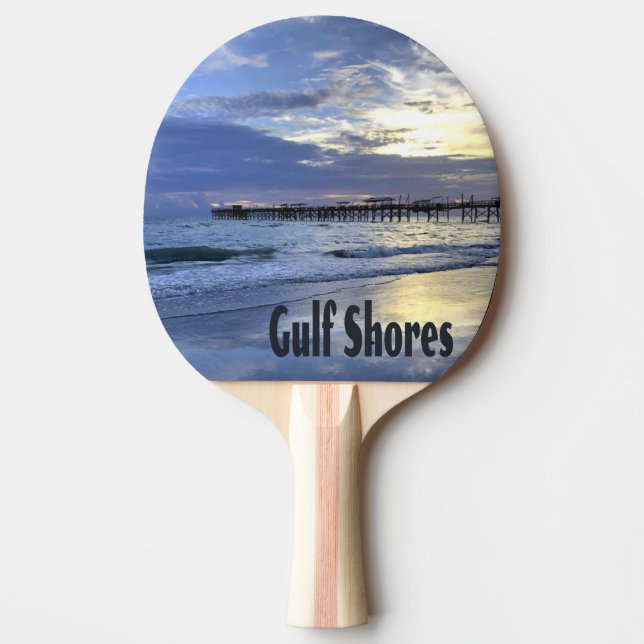 Raquete De Ping Pong Pier Sunrise Praia do Alabama Shores (Frente)