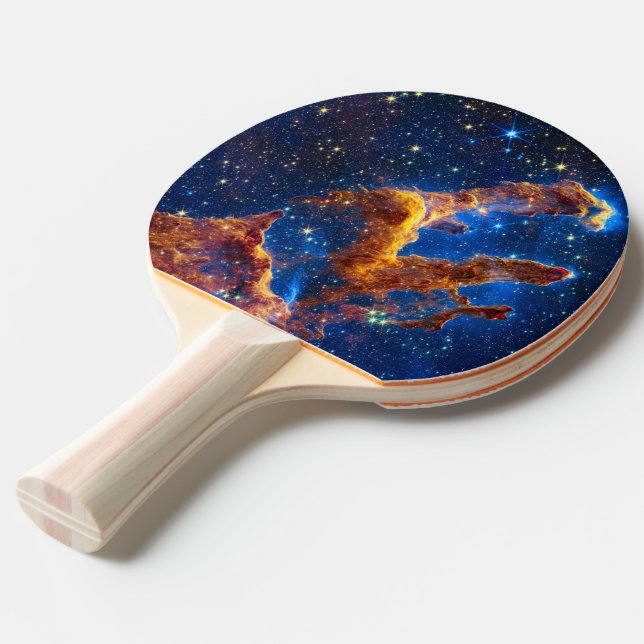 Raquete De Ping Pong Pilares da Criação - Astronomia James Webb NIRCam (Frente inclinada)