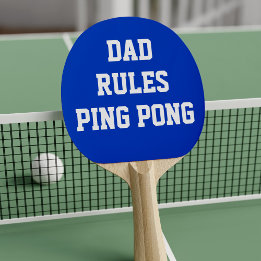 Raquete De Ping Pong Ping Ping de Regras de Pai Azul e Branco
