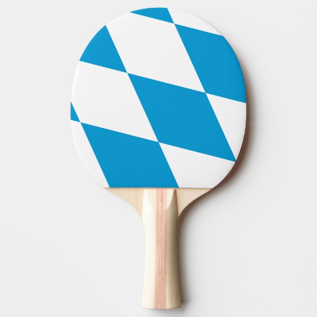 Raquete De Ping Pong Ping pong com bandeira da Baviera (Frente)