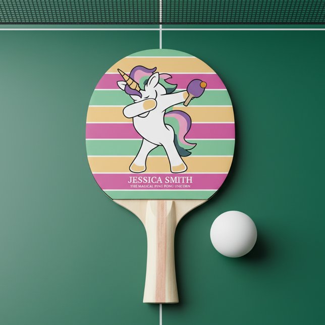 Raquete De Ping Pong Ping Pong Dabbing do estilo retro (Criador carregado)