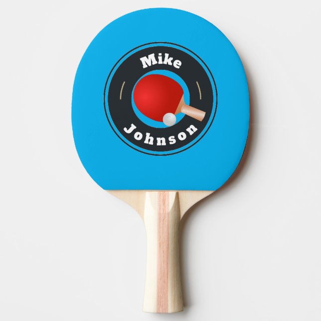 Raquete De Ping Pong Ping Pong Paddle - Adicionar seu nome personalizad (Frente)