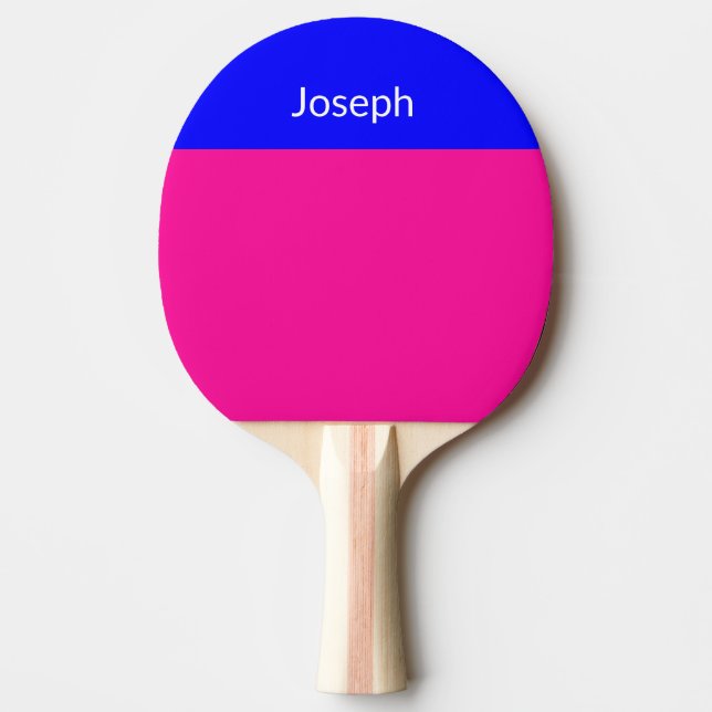 Raquete De Ping Pong Ping Pong Paddle Azul Cor-de-rosa (Frente)