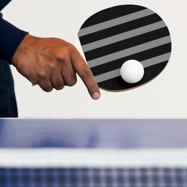 Raquete De Ping Pong Ping Pong Paddle Black Cinza Stripe (Insitu)