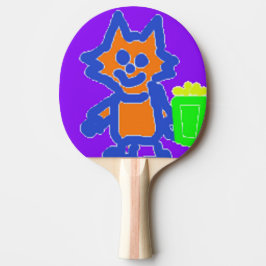 Raquete De Ping Pong Ping Pong Paddle, Cheio do Impressão Ping Pino tra