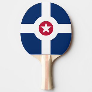 Raquete De Ping Pong Ping pong paddle com bandeira de Indianápolis