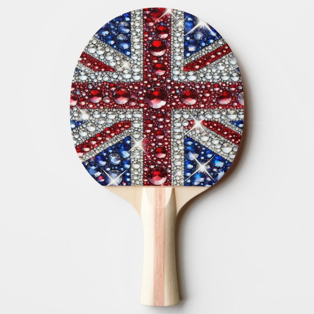 Raquete De Ping Pong Ping pong paddle com cores britânicas (Verso)