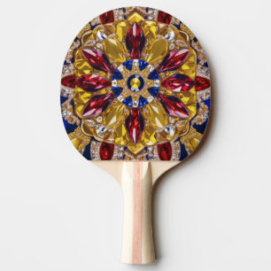 Raquete De Ping Pong Ping pong paddle com cores colombianas
