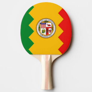 Raquete De Ping Pong Ping pong paddle com Flag de Los Angeles, EUA