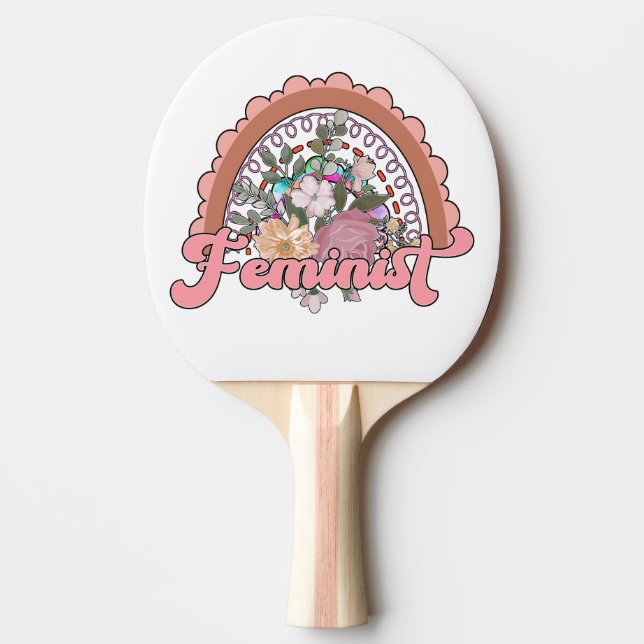 Raquete De Ping Pong Ping Pong Paddle Feminista (Frente)