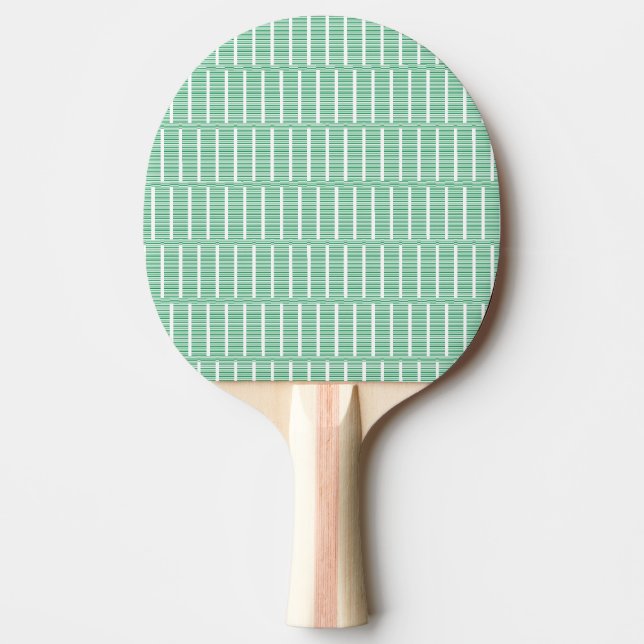 Raquete De Ping Pong Ping Pong Paddle Green & White Stripe (Frente)