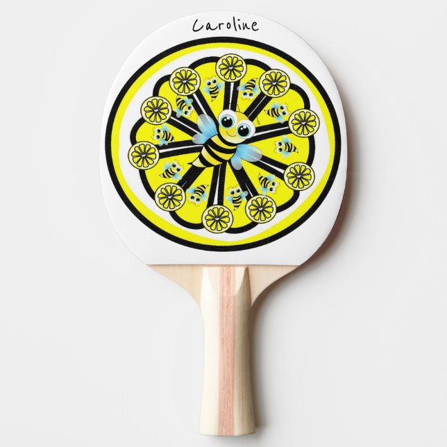 Raquete De Ping Pong Ping Pong Paddle Lemon Bumblebee (Frente)