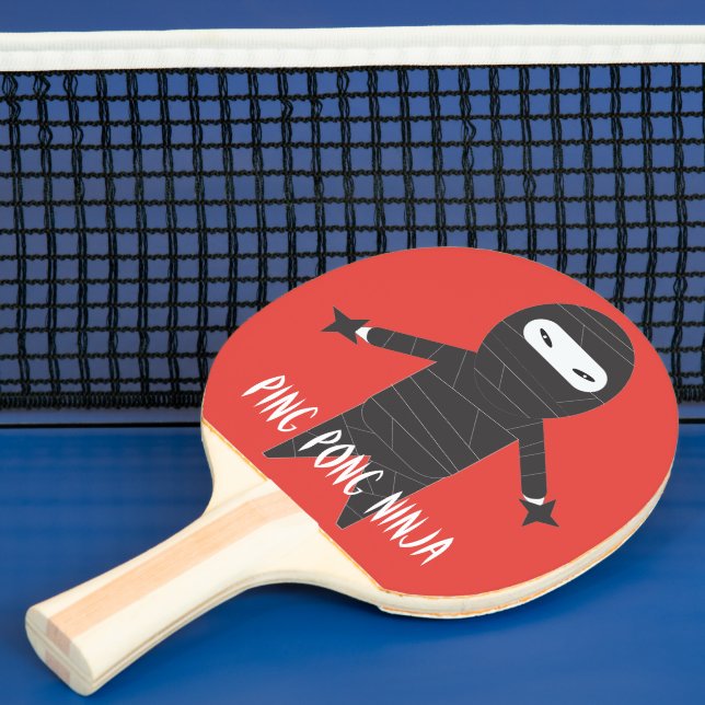 Raquete De Ping Pong Pai Com A Legenda Do Pino Vermelho Engraçado