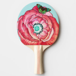 RAQUETE DE PING PONG PING PONG PADDLE ORANGE POPPY AND BUTTERFLY