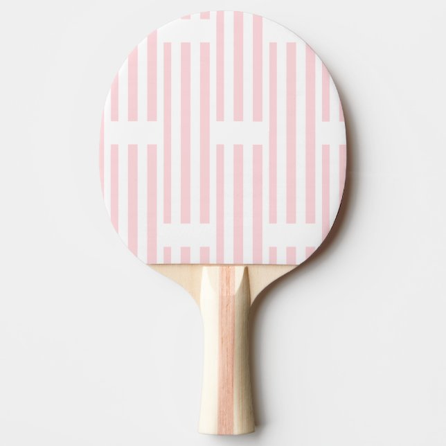 Raquete De Ping Pong Ping Pong Paddle Pink & White Stripe (Frente)