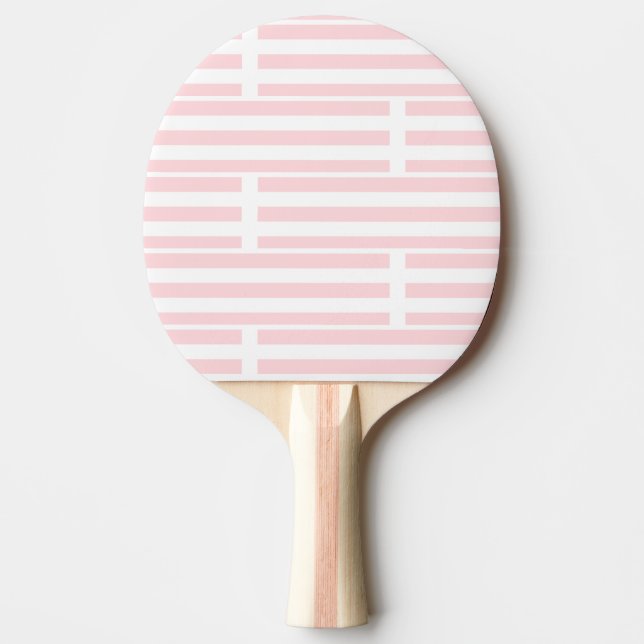 Raquete De Ping Pong Ping Pong Paddle Pink & White Stripe (Frente)