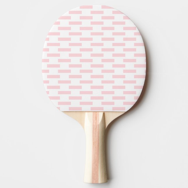 Raquete De Ping Pong Ping Pong Paddle Pink & White Stripe (Frente)