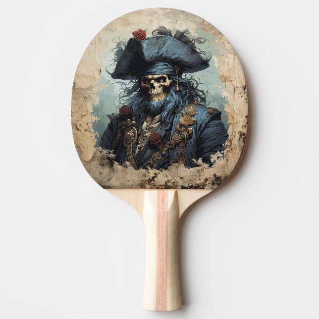Raquete De Ping Pong Ping Pong Paddle Pirata Morte (Frente)