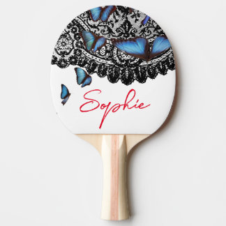 Raquete De Ping Pong Ping Pong Paddle "SOPHIE" BUTTERFLIES