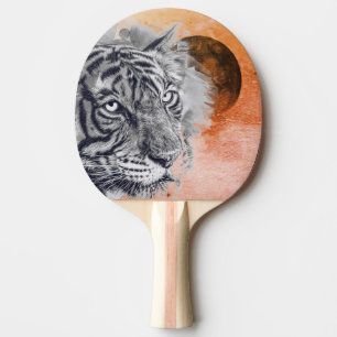 Raquete De Ping Pong Ping Pong Paddle, TIGER E MOON PRETO