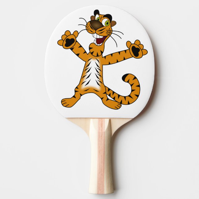 Raquete De Ping Pong Ping Pong Paddle. Tigre. (Frente)