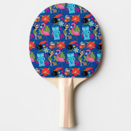Raquete De Ping Pong Ping Pong Pino Azul Havaiano