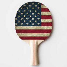 Raquete De Ping Pong Ping Pong Pino Bandeira Americano