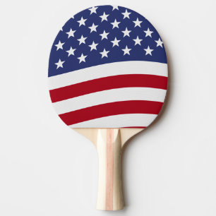 Raquete De Ping Pong Ping Pong Pino Bandeira Americano
