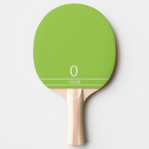 Raquete De Ping Pong Ping Pong Pino Monograma Verde De Ervilha