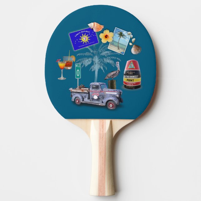 Raquete De Ping Pong Ping Pong Pong da Chave Oeste (Frente)