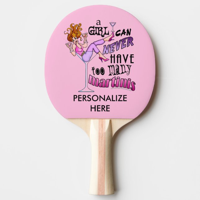 RAQUETE DE PING PONG PING PONG PONG PADDLE PERSONALIZADO - DEMASIADO MA (Frente)