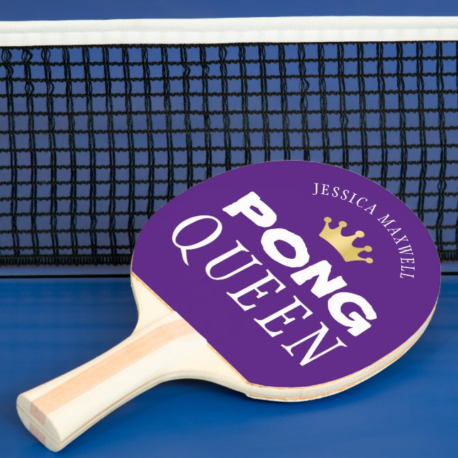 Raquete De Ping Pong Ping Pong Rainha Personalizada - Cor Púrpura Editá (Insitu)