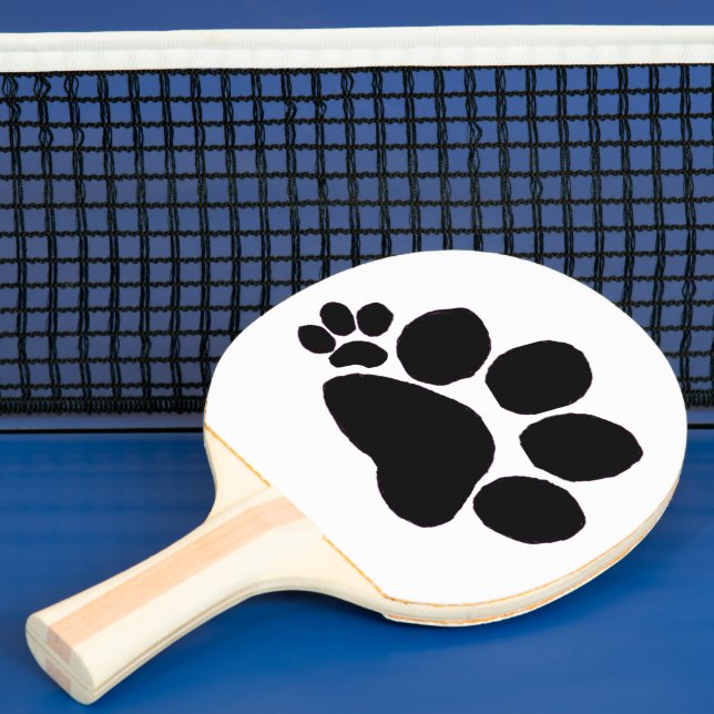 Raquete De Ping Pong Pingpong Paddle - Pawprint do Polydactyl Direito (Insitu)