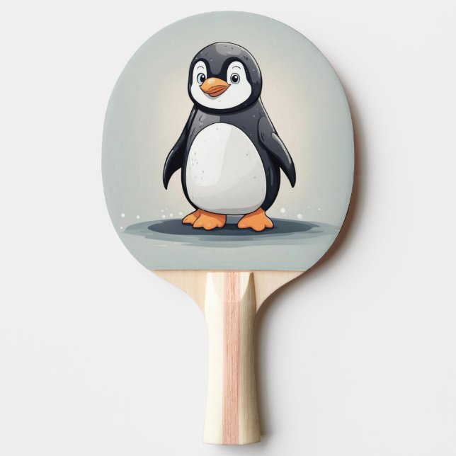 Raquete De Ping Pong Pinguim adorável (Frente)