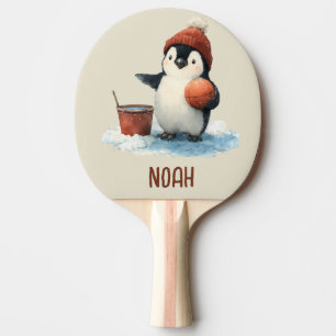 Raquete De Ping Pong Pinguim de Basquete de Inverno Personalizado para