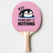 pinguim fofo dormindo, lista de tarefas nada